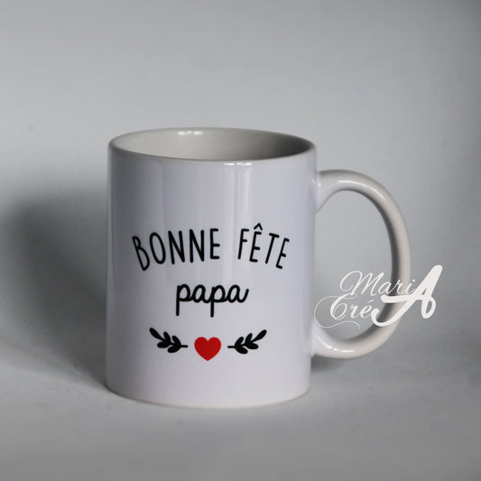 Mug "Bonne fête" coeur rouge