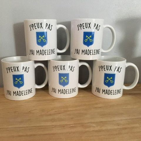 Mug "J'peux pas, j'ai madeleine"