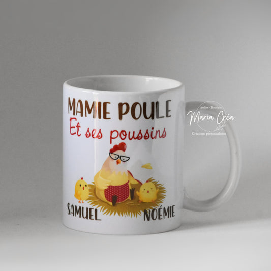 Mug "Maman poule"/ "Mamy poule"