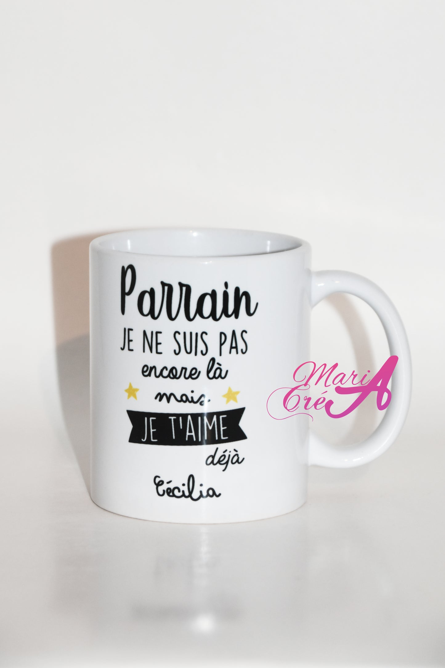 Mug "Je ne suis pas encore là, mais je t'aime déjà"