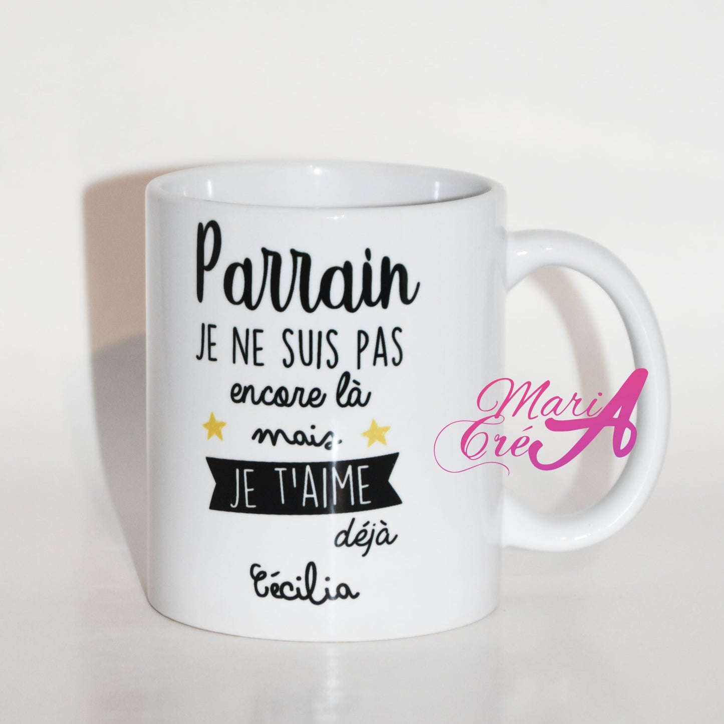 Mug "Je ne suis pas encore là, mais je t'aime déjà"