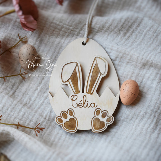 Oeuf lapin porte billet