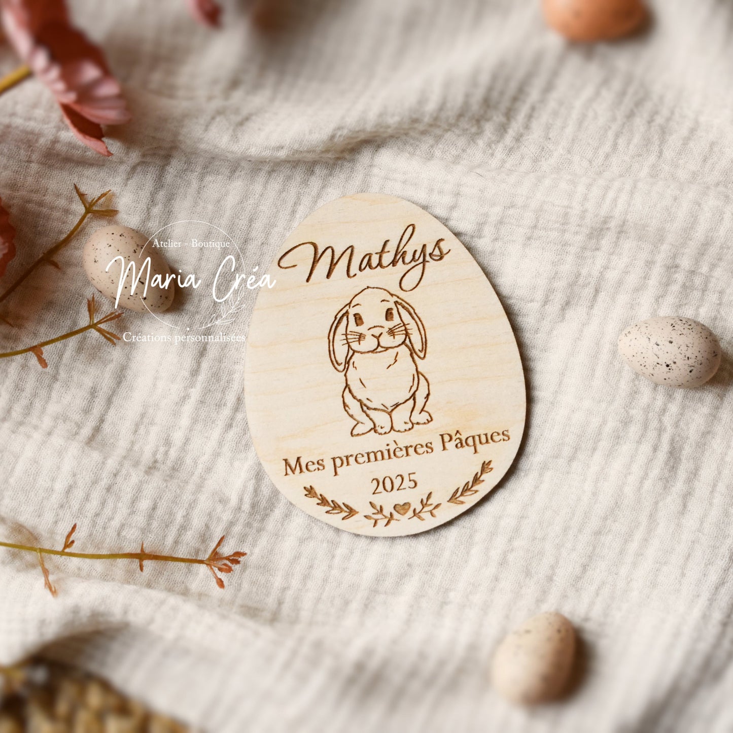 Plaque "Mes premières Pâques"