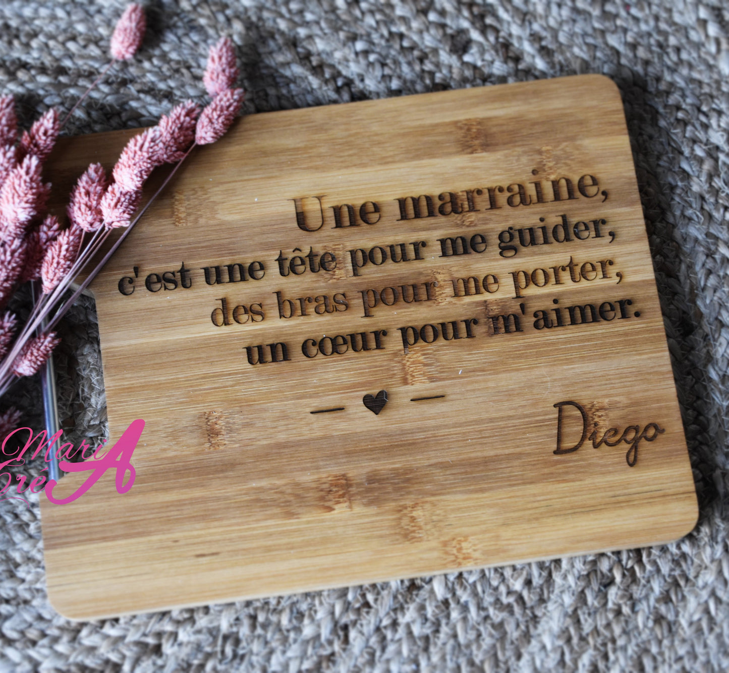 Planche à découper Parrain / Marraine définition