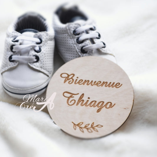 Plaque prénom - modèle olivier