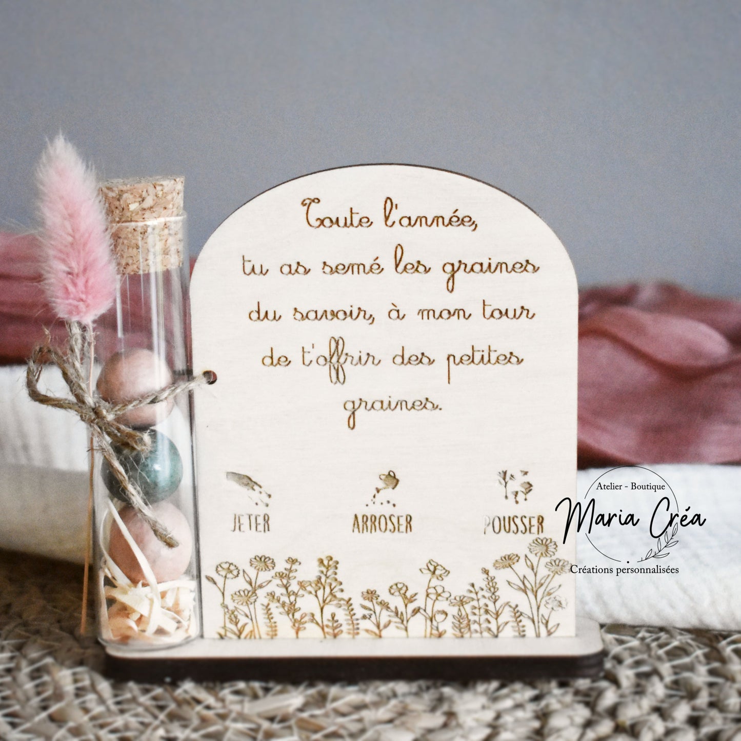 Plaque arche bombes fleurs