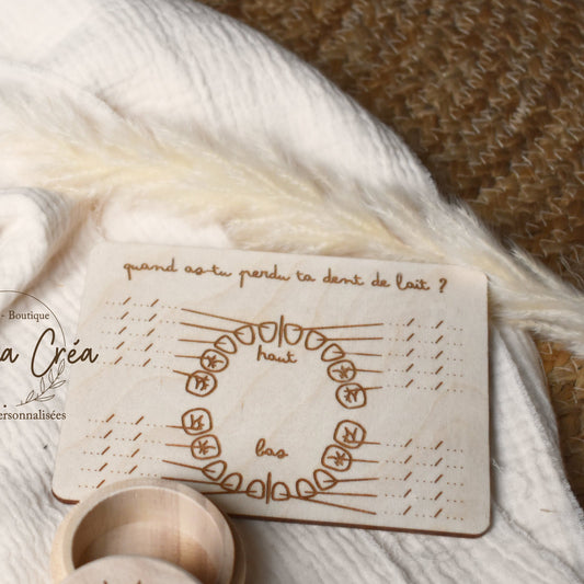 Plaquette souvenir "Petite dent perdue"
