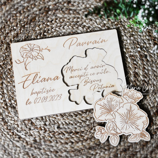 Plaque remerciement - à personnaliser