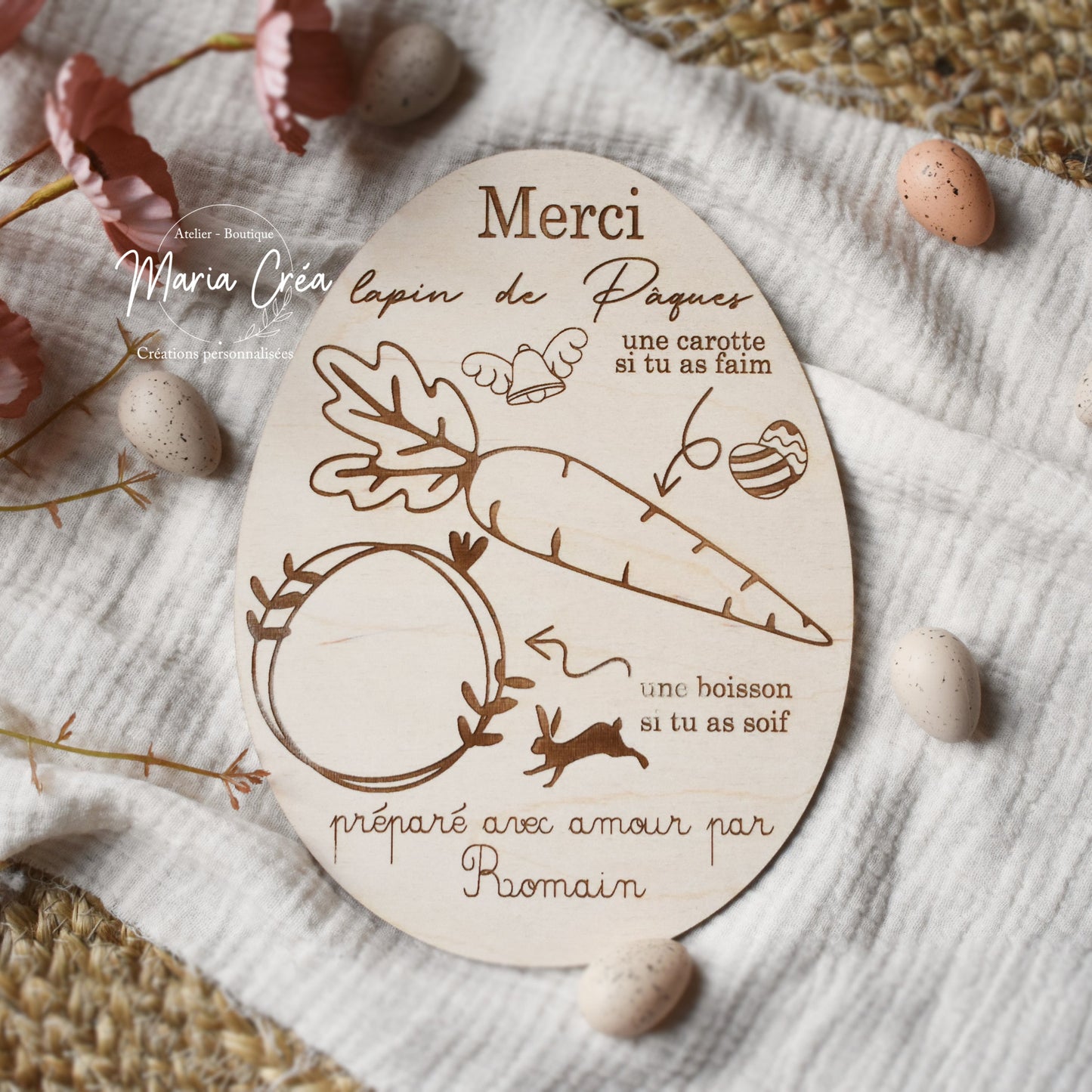 Plateau poule ou lapin de Pâques