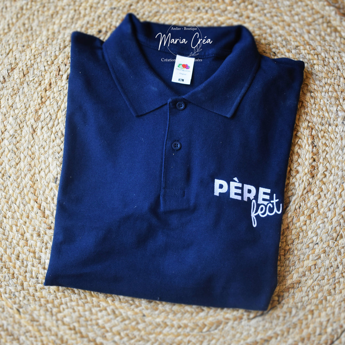 Polo brodé "Père-fect"