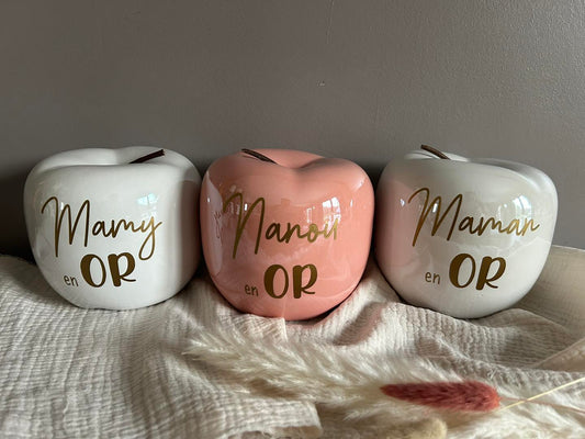 Pomme céramique - ... en Or