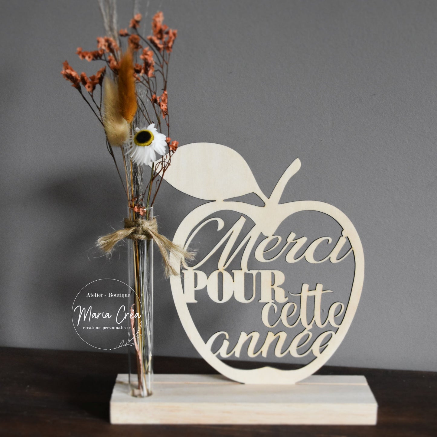 Support en bois - Merci pour cette année