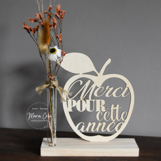 Support en bois - Merci pour cette année