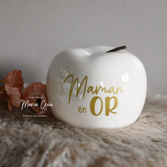 Pomme céramique - ... en Or