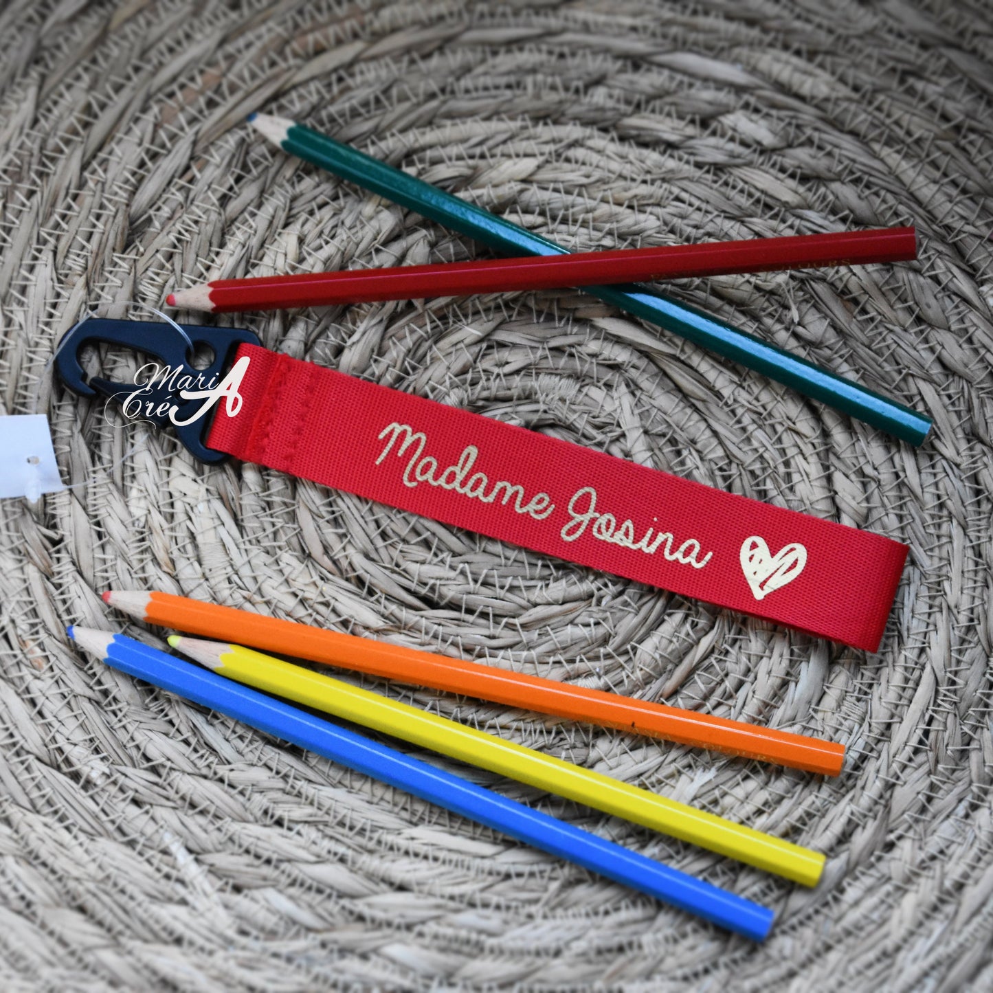 Porte clé lanière - Madame / Monsieur