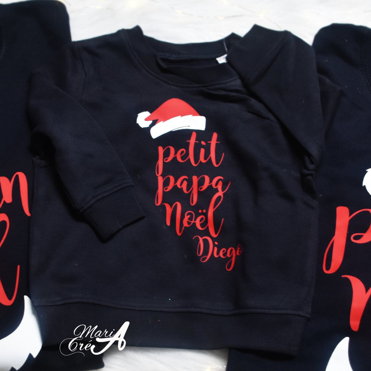 Pull personnalisé – de Noël Père Noël - Enfant