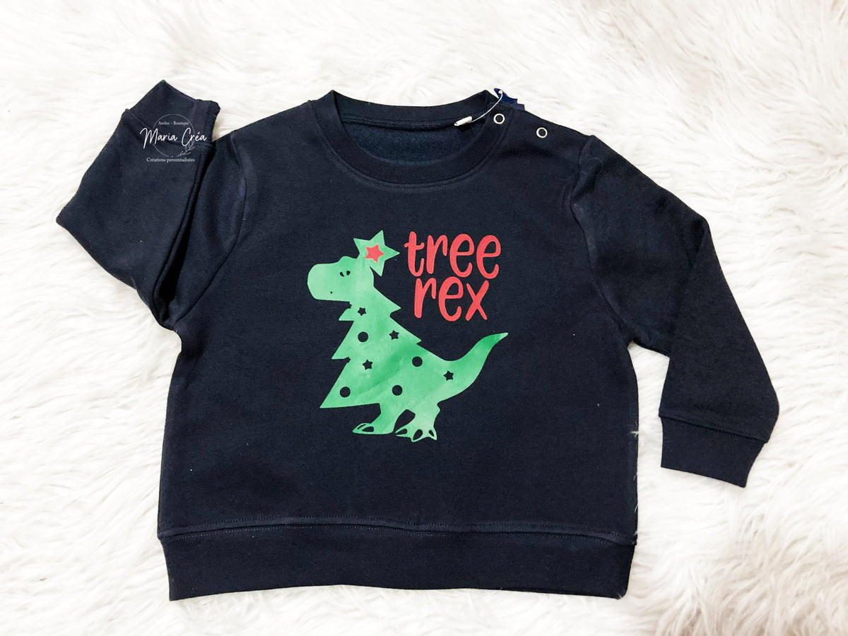 Pull personnalisé – de Noël enfant - Tree Rex