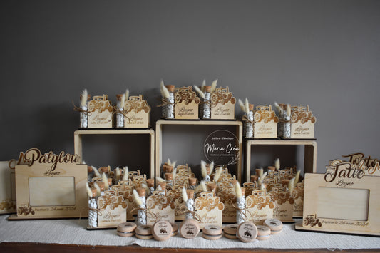 Cadre en bois - thème tracteur