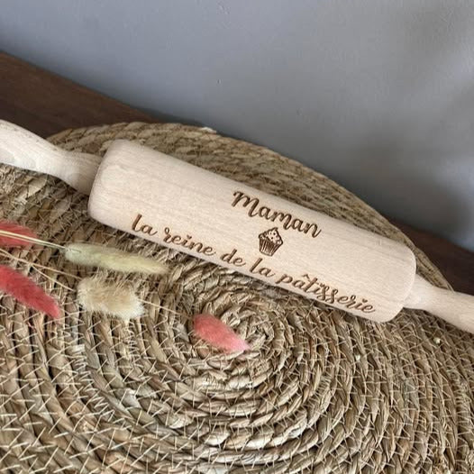 Rouleau à pâtisserie "... la reine de la patisserie"