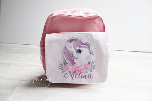 Sac à dos maternelle / Sac à dîner licorne