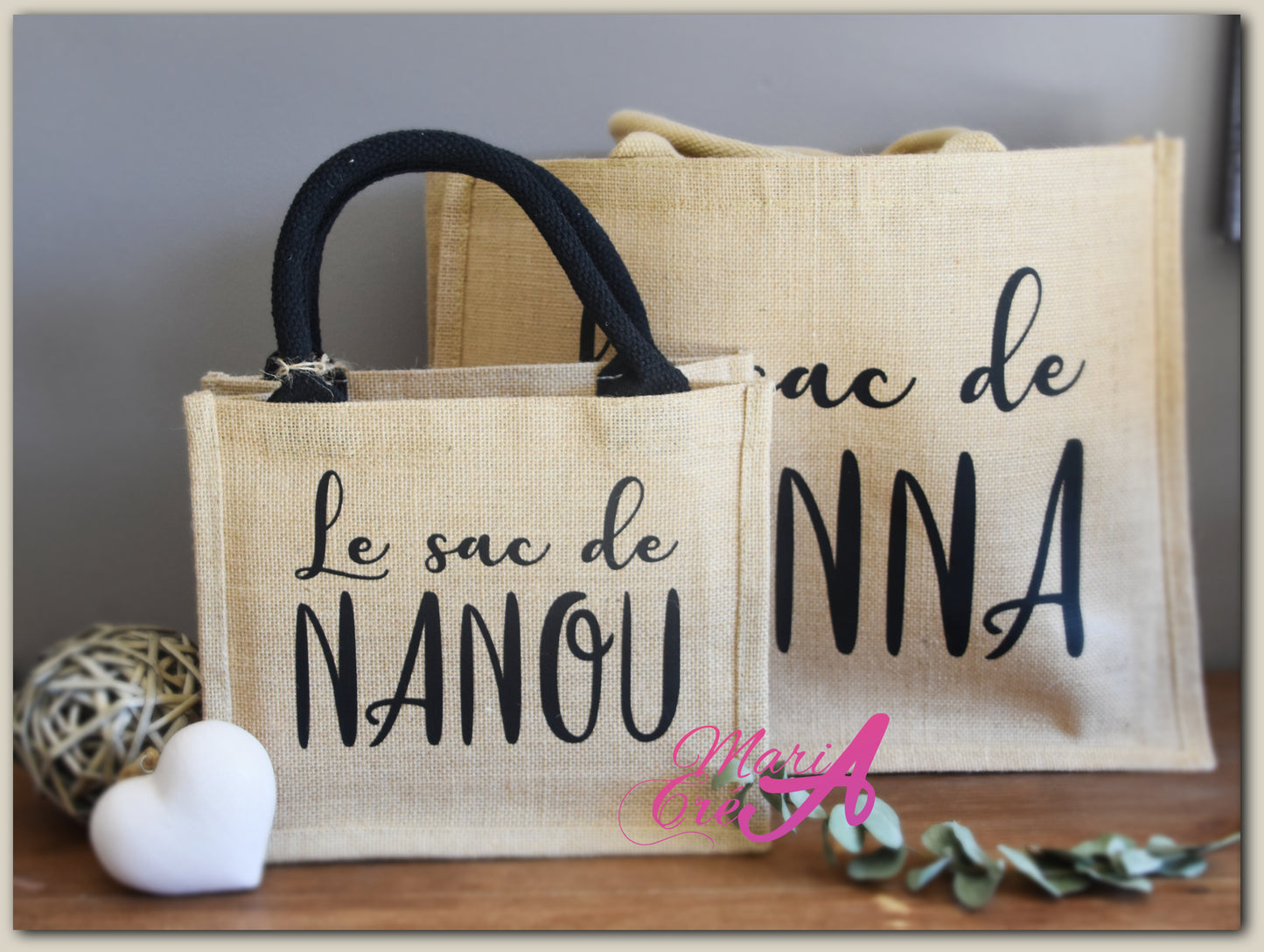 Sac en toile de jute "Le sac de ..."