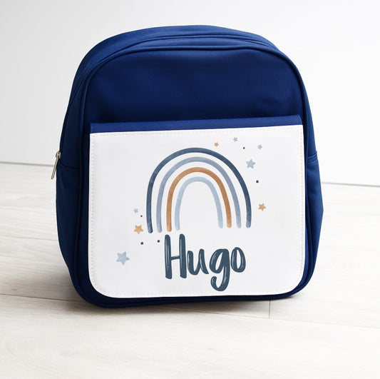 Sac à dos maternelle - Arc-en-ciel bleu