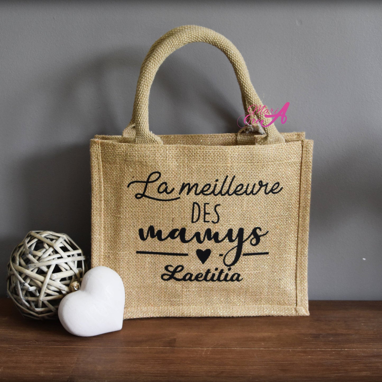 Sac en toile de jute "La meilleure des ..."