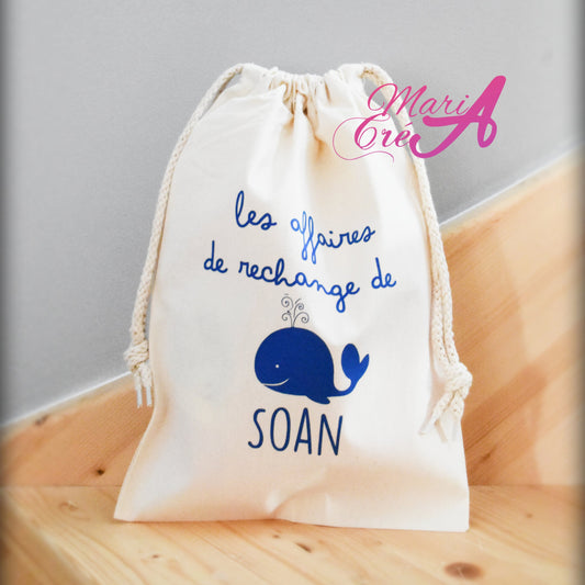 Sac affaires de rechange - Baleine