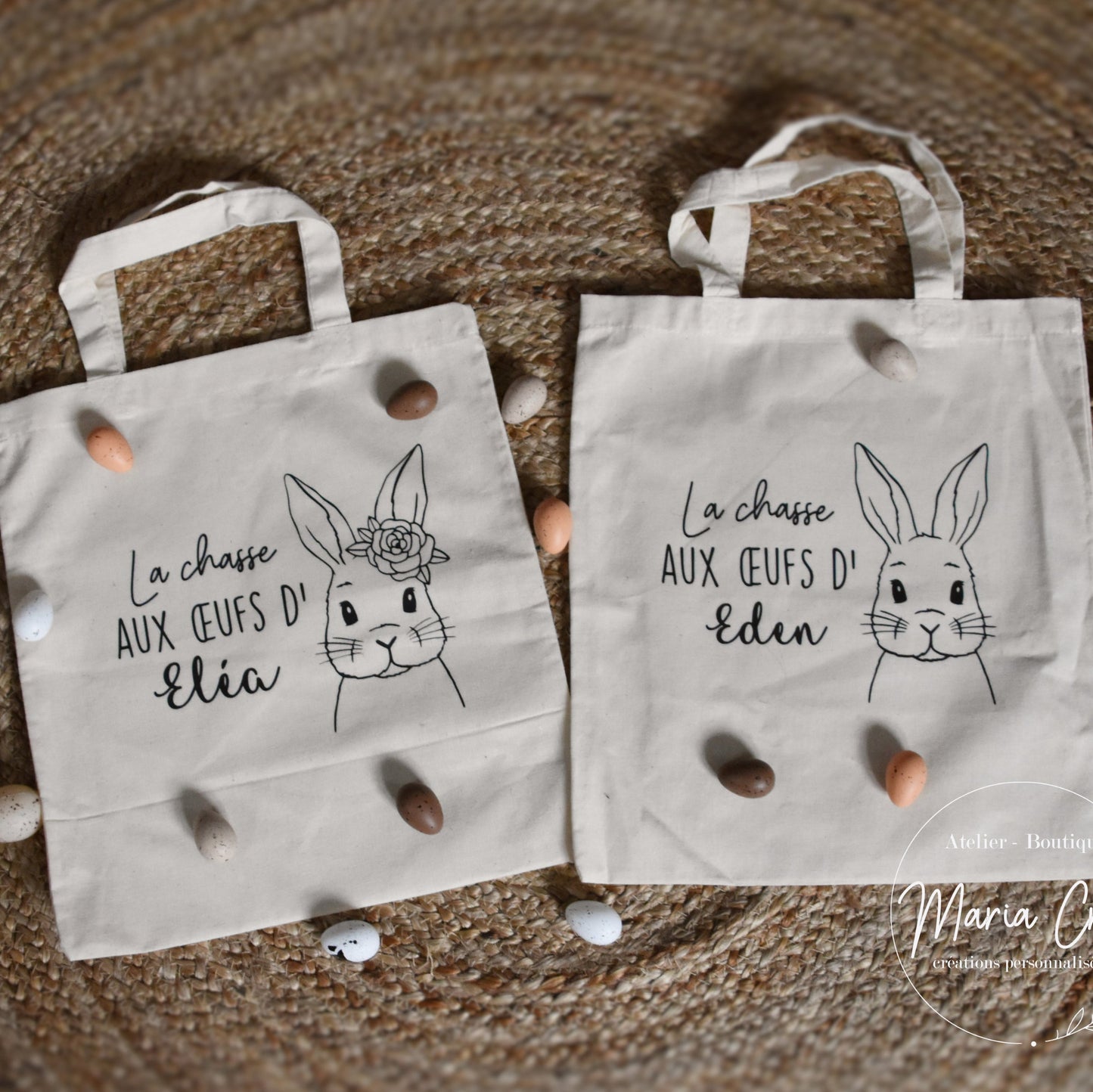 Tote bag Pâques lapin