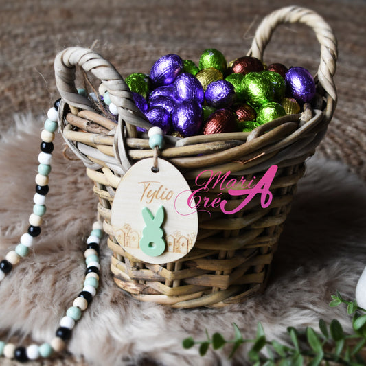 Suspension oeuf de Pâques - modèle lapin