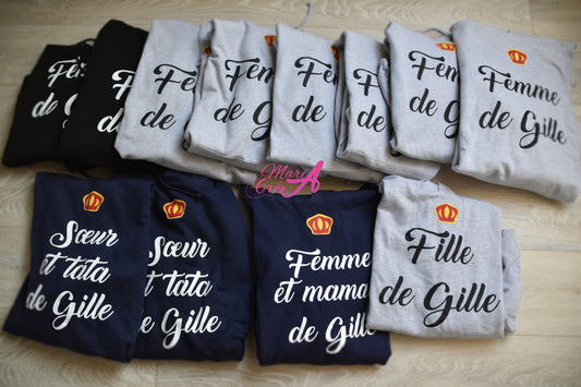 Sweat ... "de Gille" avec couronne
