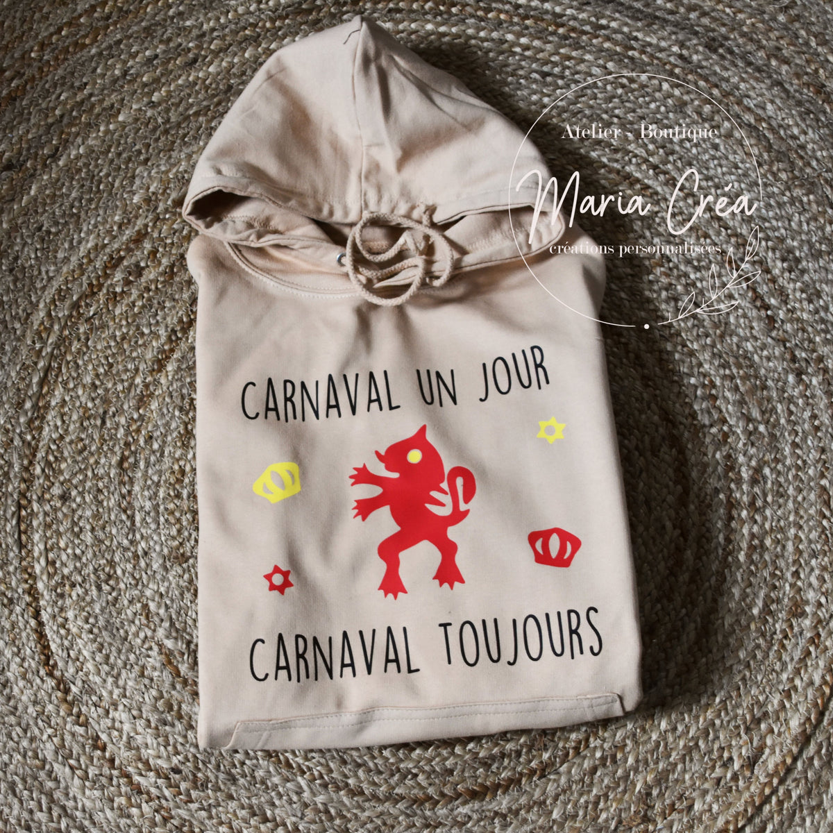 Sweat enfant personnalisé – - Carnaval un jour - carnaval toujours