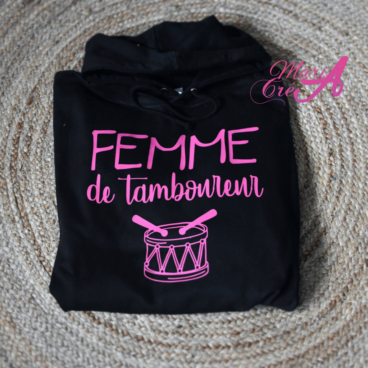 Sweat personnalisé – Carnaval "Femme de tamboureur"