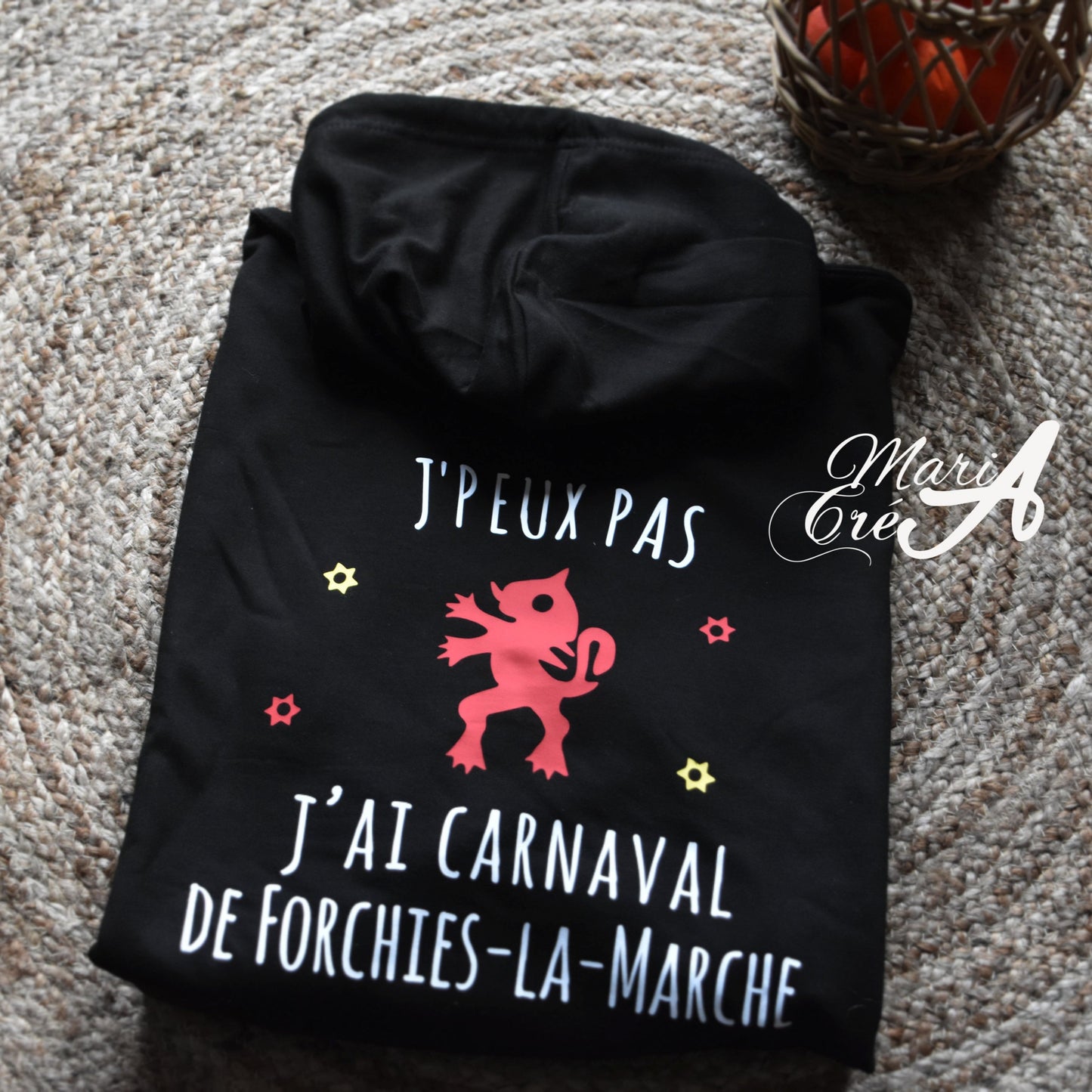 Sweat "J'peux pas, j'ai carnaval de ..." modèle lion