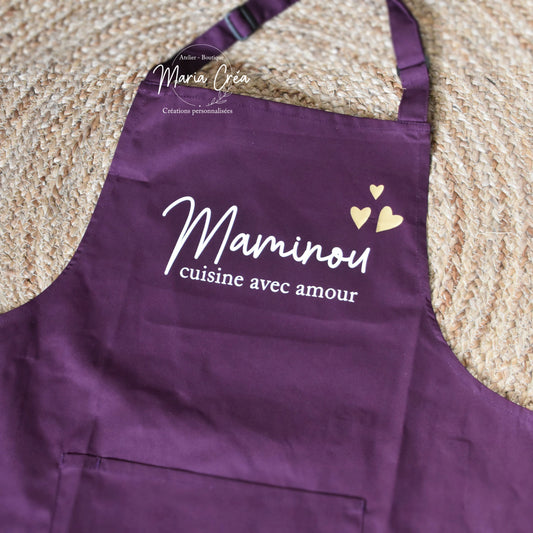 Tablier "...cuisine avec amour"