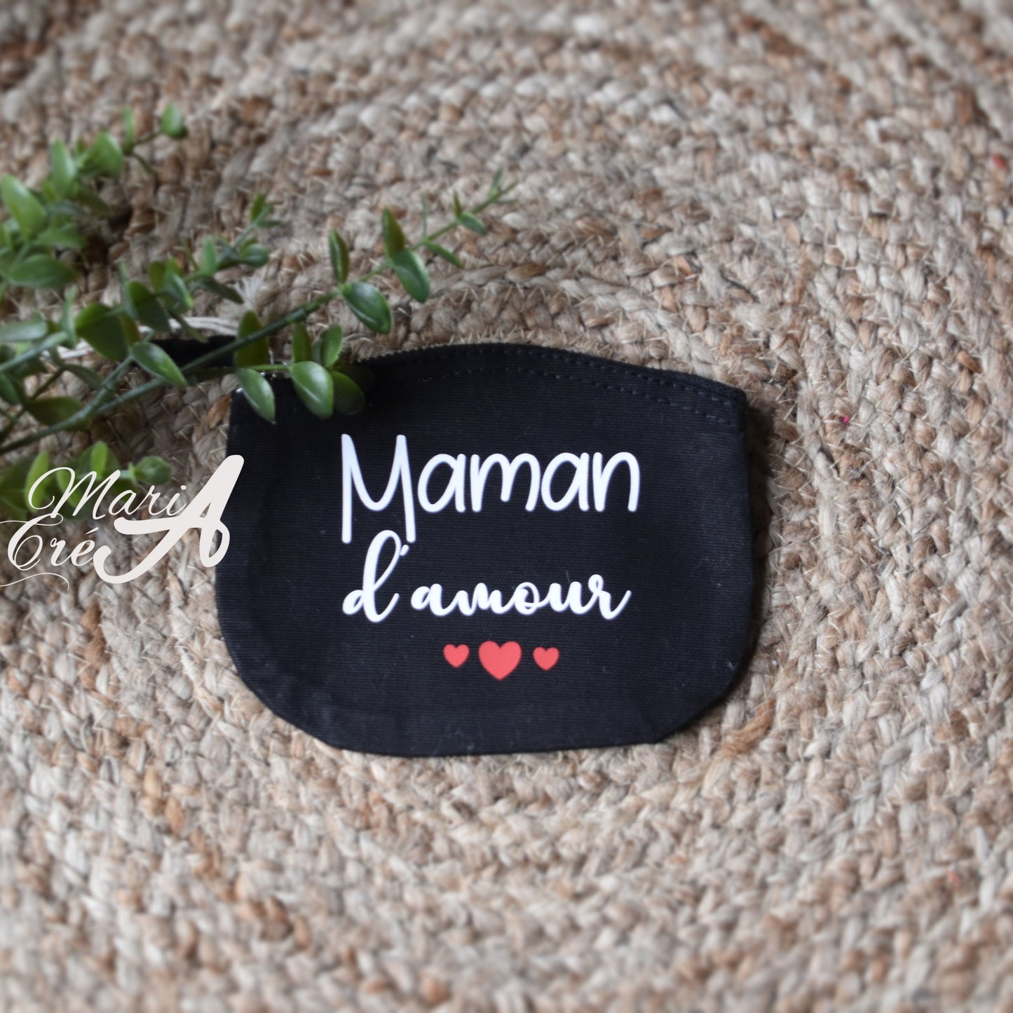 Pochette en coton "... d'amour"