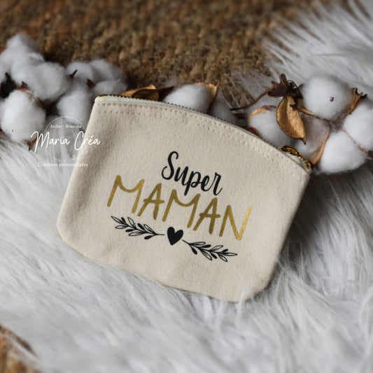 Pochette en coton "Super..."
