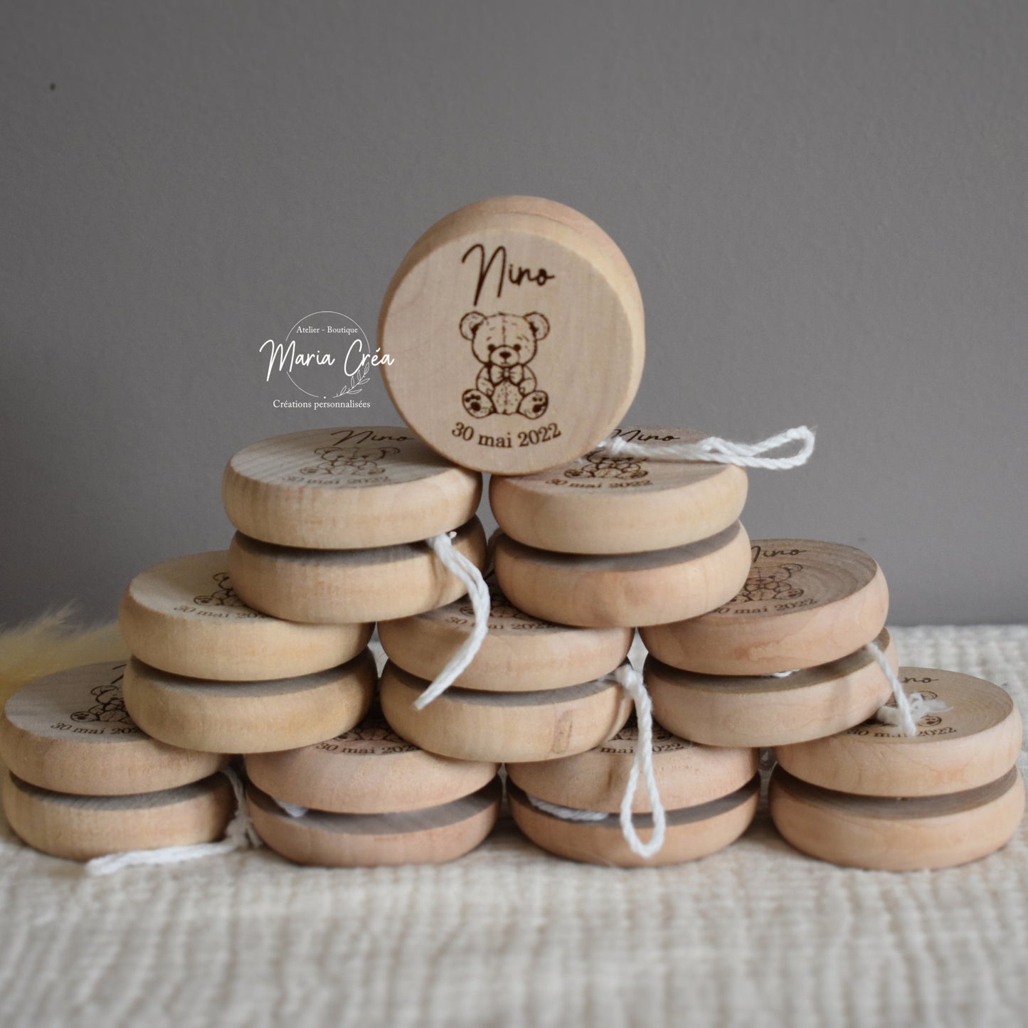 Yoyo en bois - Ourson