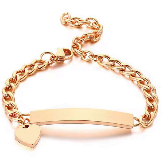 Bracelet gourmette enfant - Coeur