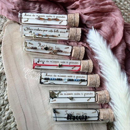 Fiole à bijoux - Remerciement institutrice
