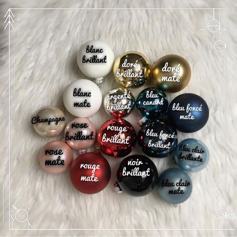 Boule de Noël - à personnaliser