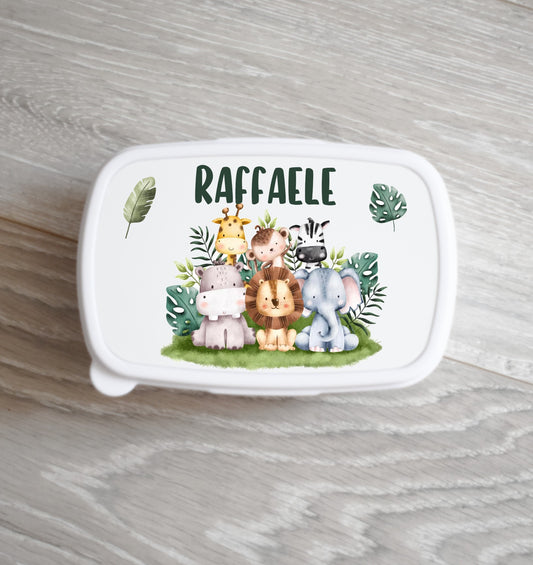 Boite à tartines - Animaux de la jungle