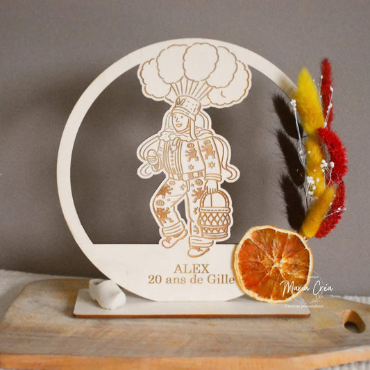 Couronne en bois carnaval - Gille