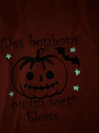 Sac Halloween citrouille