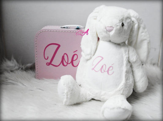 Peluche lapin blanc