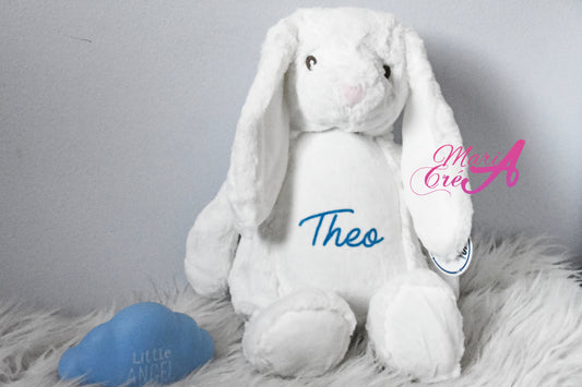 Peluche lapin blanc