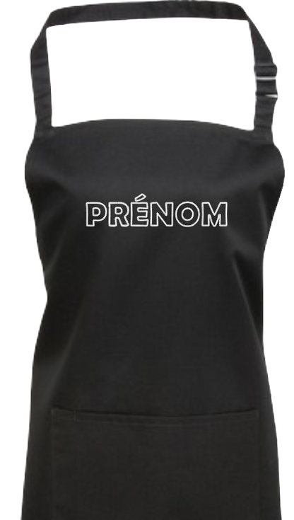 Tablier avec prénom brodé