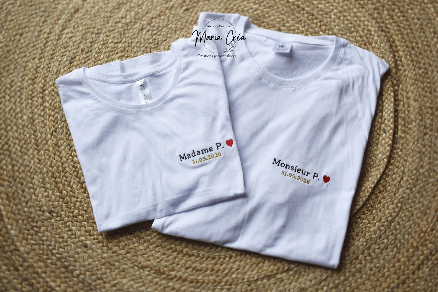 T-shirt brodé pour Jeunes mariés