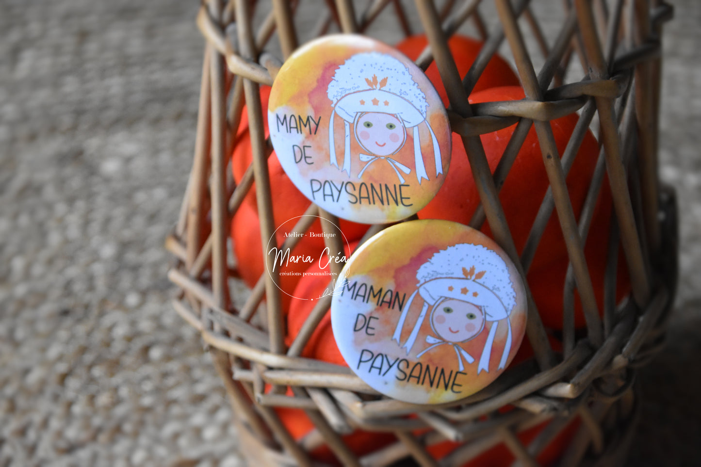 Badge carnaval - paysanne