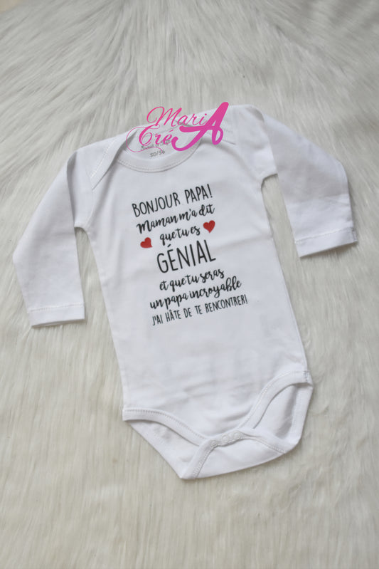 Body "Bonjour papa"